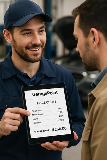 GaragePoint ustası City Plus paketi haqqında sürücüyə izah verir