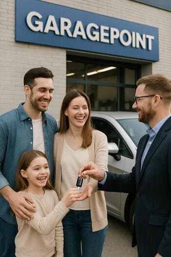 GaragePoint ustaları ailə avtomobilini yoxlayarkən