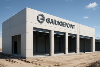 İnşa mərhələsində olan yeni GaragePoint məntəqəsinin metal konstruksiyası