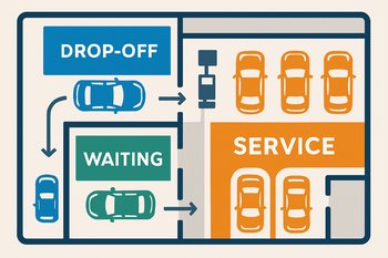 Parklanma zonalarının sxematik planı və pinco işarələnmiş sahələr