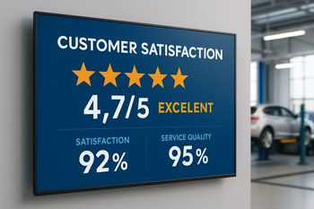 Neon ekranında GaragePoint məntəqələrinin pinco reytinqləri